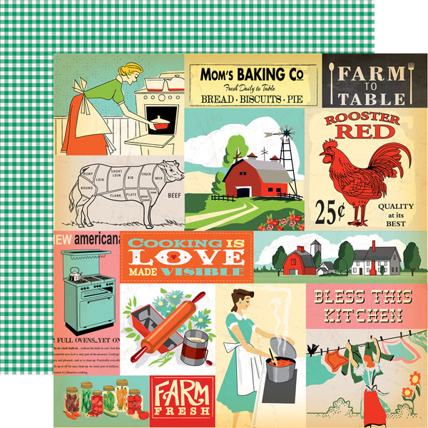 Echo Park COUNTRY KITCHEN 12”x12” 13pc COLLECTION KIT Scrapbooksrus