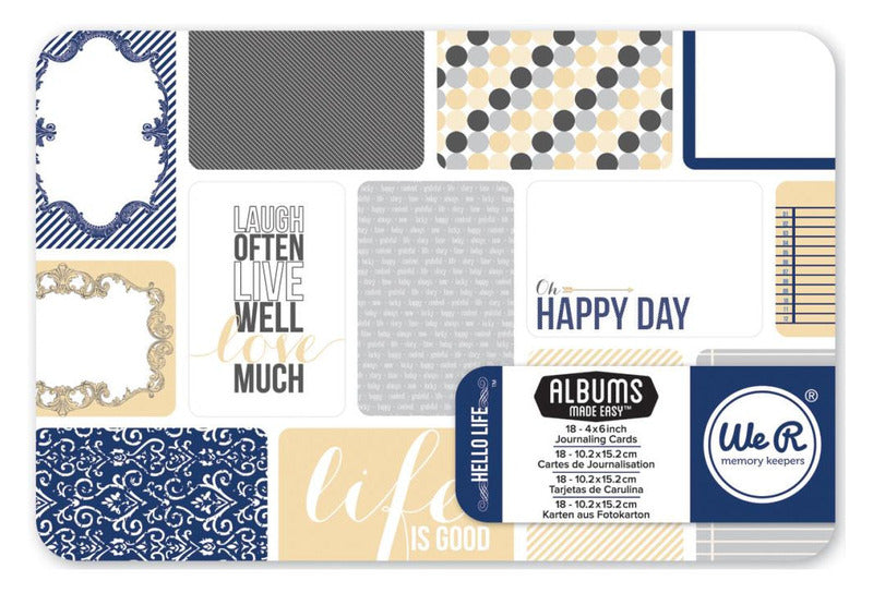 WeRM HELLO LIFE 6"X4" Journaling Cards 18pc Scrapbooksrus