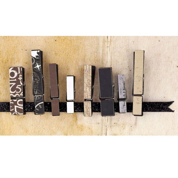 Prima ENGRAVER COLLECTIONS Wood Embellishments 8 pc Scrapbooksrus