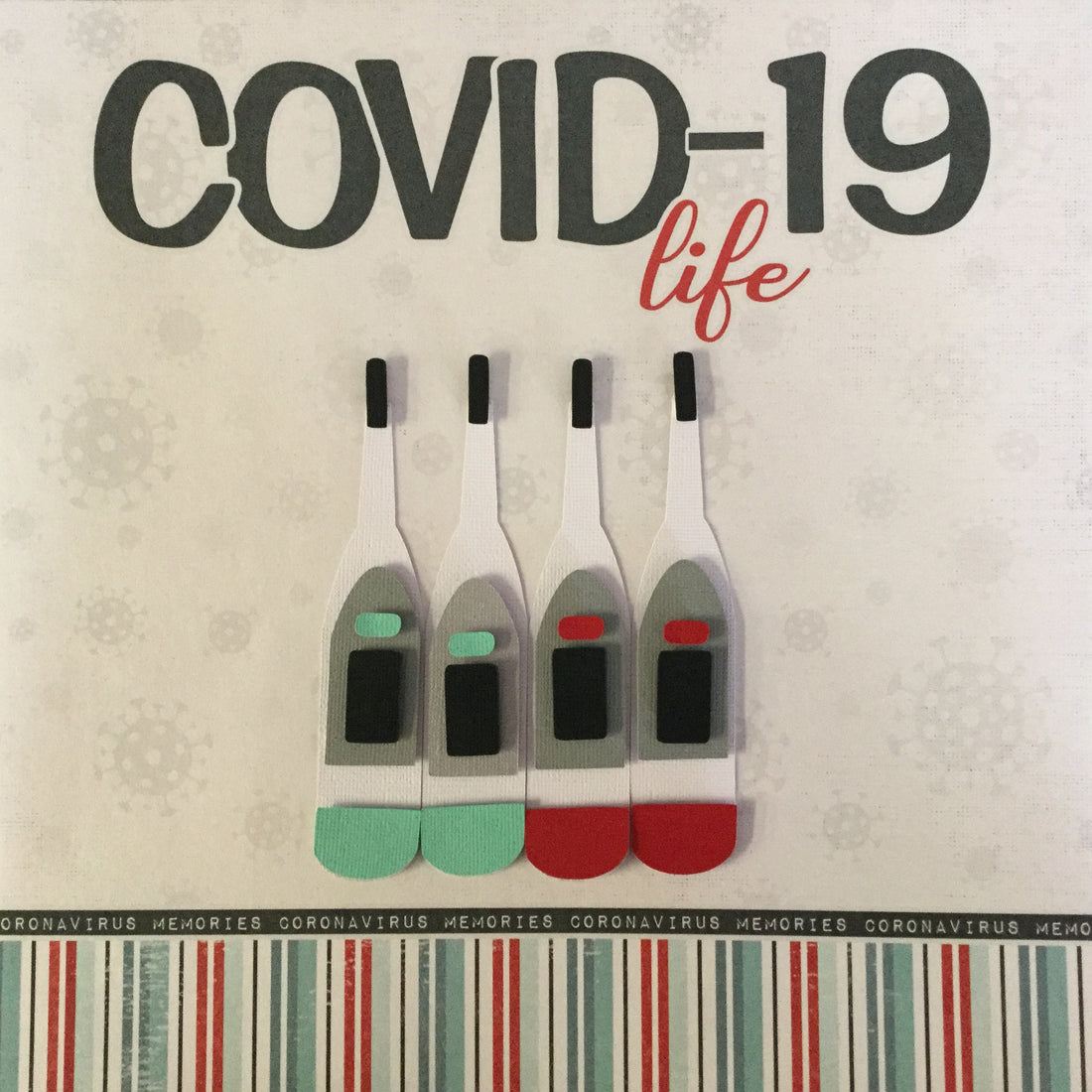 Corona Covid-19 Quarantine Scrapbook DieCuts THERMOMETER Scrapbooksrus