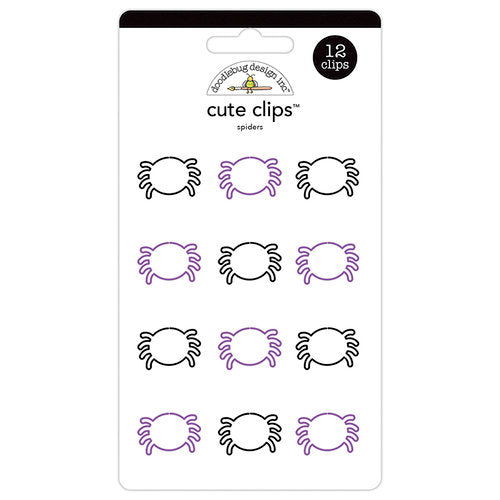 Doodlebug SPIDERS Cute Clips 12pc Scrapbooksrus