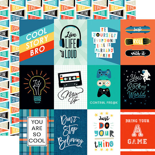 Echo Park TEEN SPIRIT Collection 12"X12" Cardstock Paper