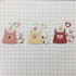 Welcome Baby Girl DRESS SET Custom Scrapbook Die Cut Embellishment 3pc Scrapbooksrus