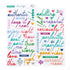 Pinkfresh Studio Keeping It Real PUFFY PHRASE STICKERS 75pc. Scrapbooksrus
