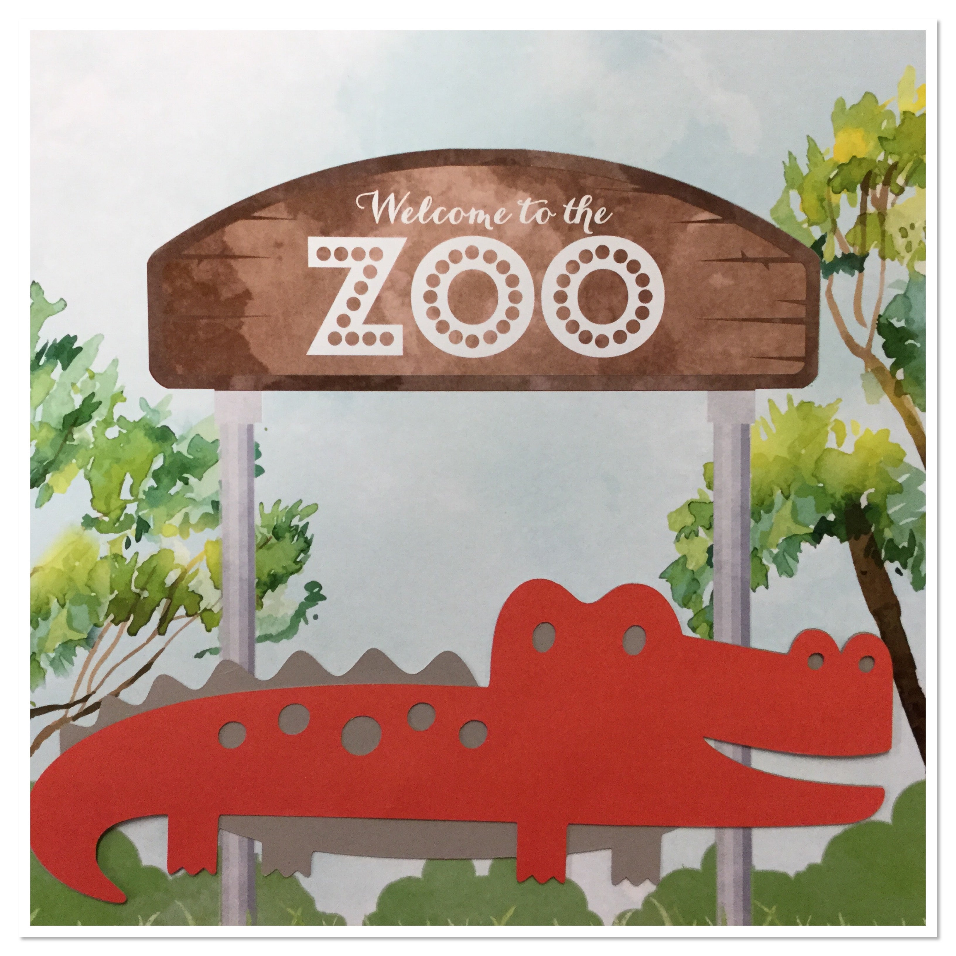 CROCODILE Custom Scrapbook Die Cut Embellishment Scrapbooksrus