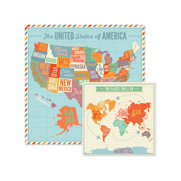 WeR Jet Set SIGHTSEE 12"X12" Travel Scrapbook Paper