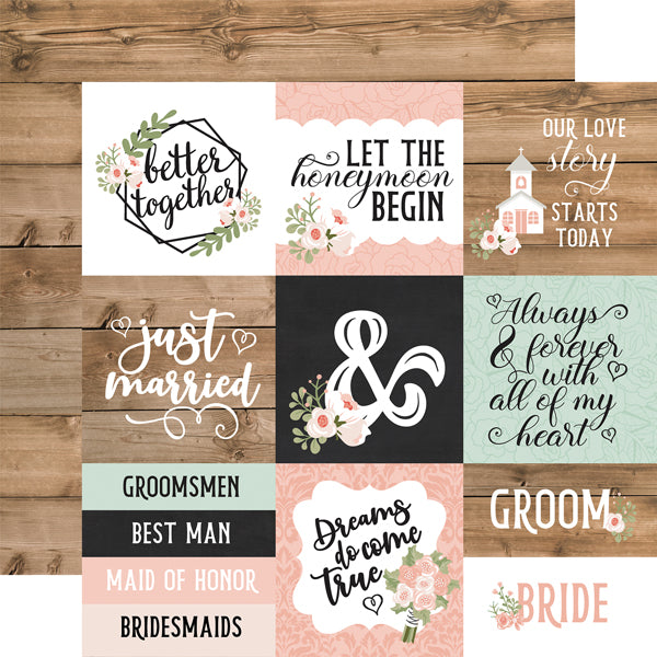 Echo Park  12"x12" OUR WEDDING 13pc COLLECTION KIT Scrapbooksrus