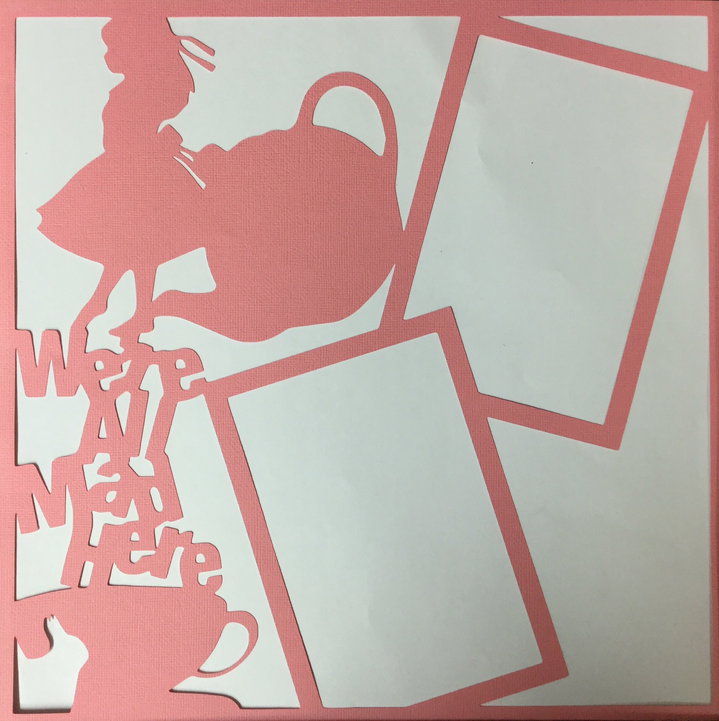 Page Frame WE’RE ALL MAD HERE 12"x12" Scrapbook Overlay Scrapbooksrus