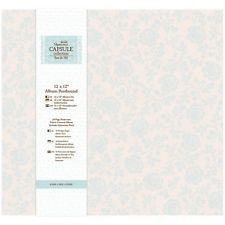 Docrafts Papermania EAU DE DIL 12"X12" Fabric Postbound Scrapbook Album