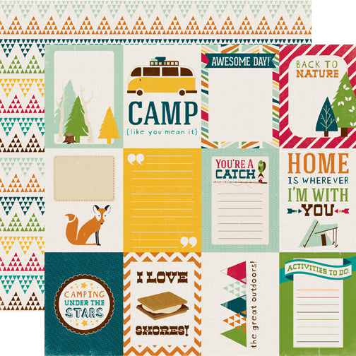 Echo Park HAPPY CAMPER 12”x12” 13pc COLLECTION KIT Scrapbooksrus