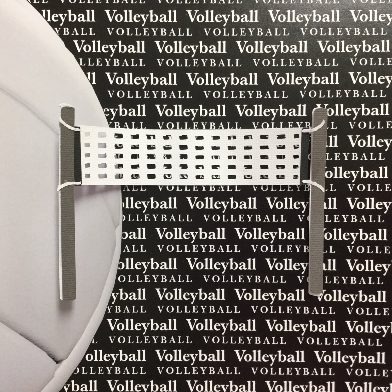 VOLLEYBALL COURT Sports Scrapbook Die Cuts Scrapbooksrus