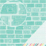 Dear Lizzy 5th & Frolic CARTWHEEL COURT 12"X12" Scrapbook Paper