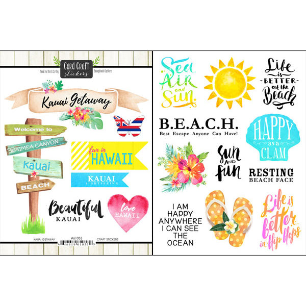 Page Kit Scrapbook KAUAI HAWAII KIT 10 pc. Scrapbooksrus