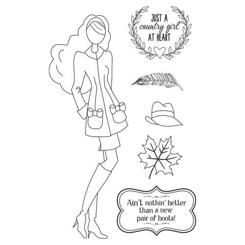 Prima Julie Nutting Cling Mount JESSI DOLL Rubber Stamp 913236 Scrapbooksrus