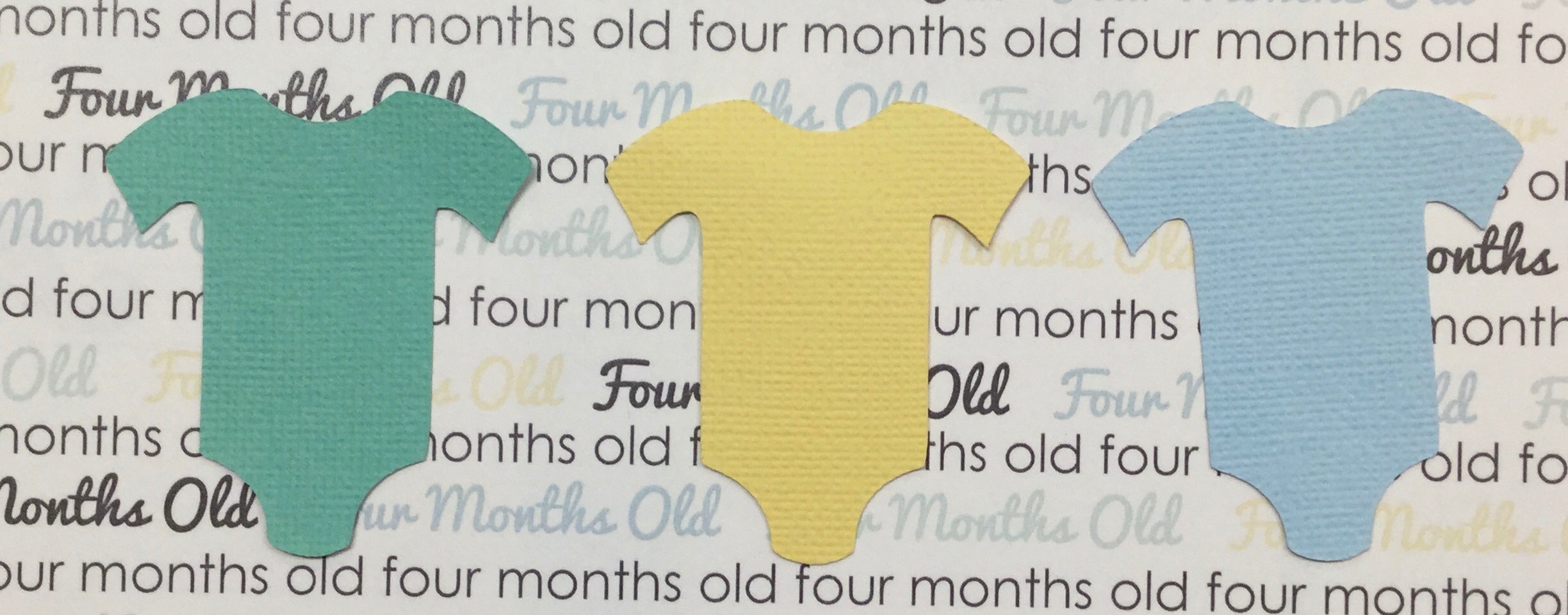 BABY ONESIES Custom Scrapbook Die Cut Embellishments