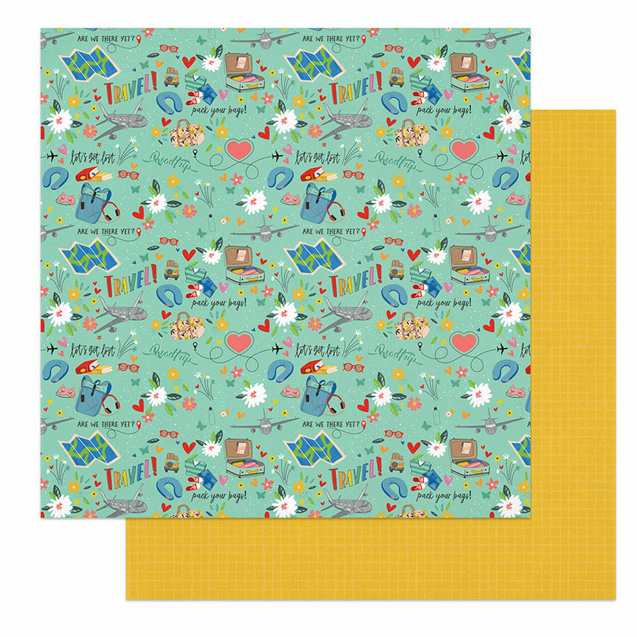 Photoplay TIME TO TRAVEL Collection 12X12 Scrapbook Paper Scrapbooksrus