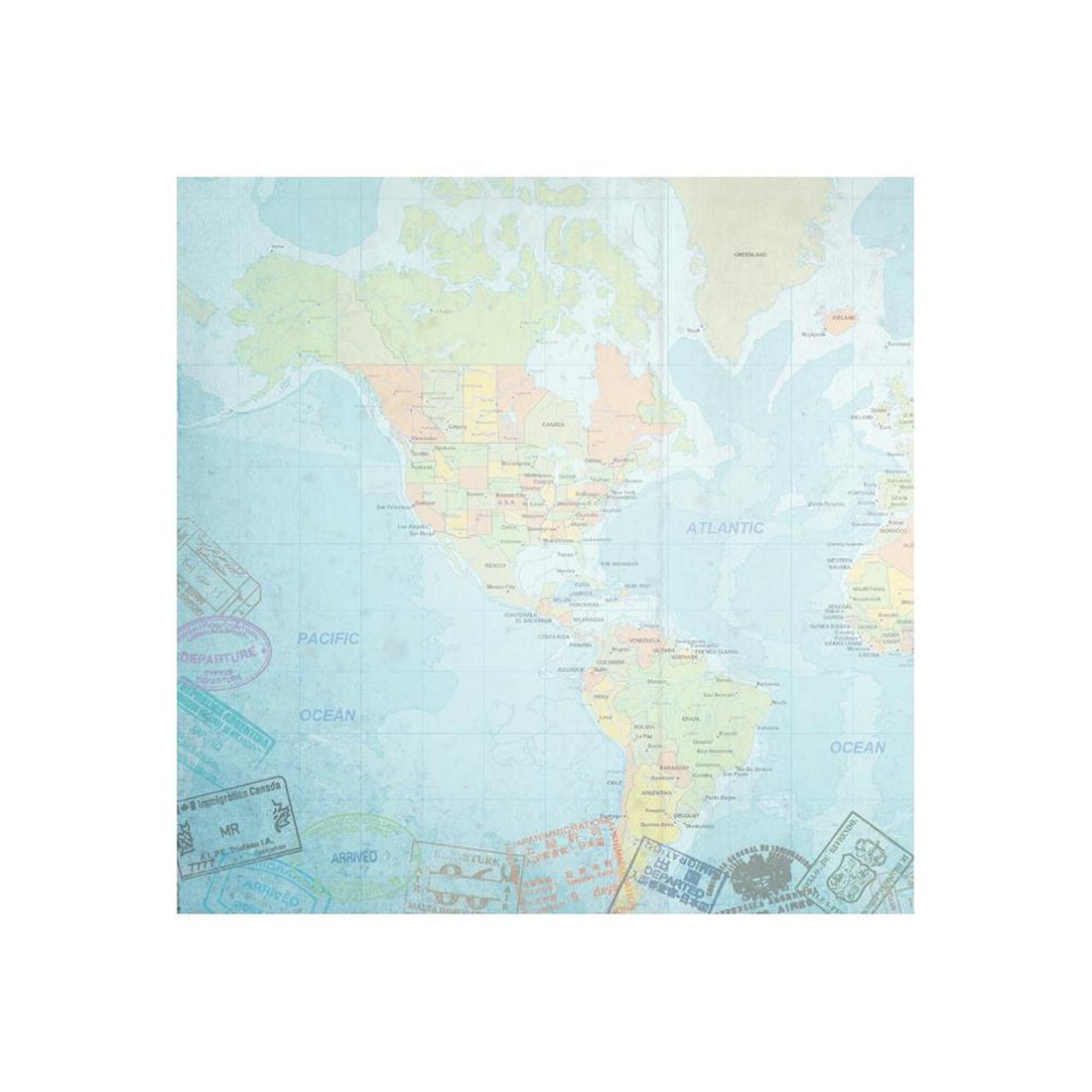 Paper House WESTERN HEMISPHERE  12"X12" Scrapbook Paper Scrapbooksrus