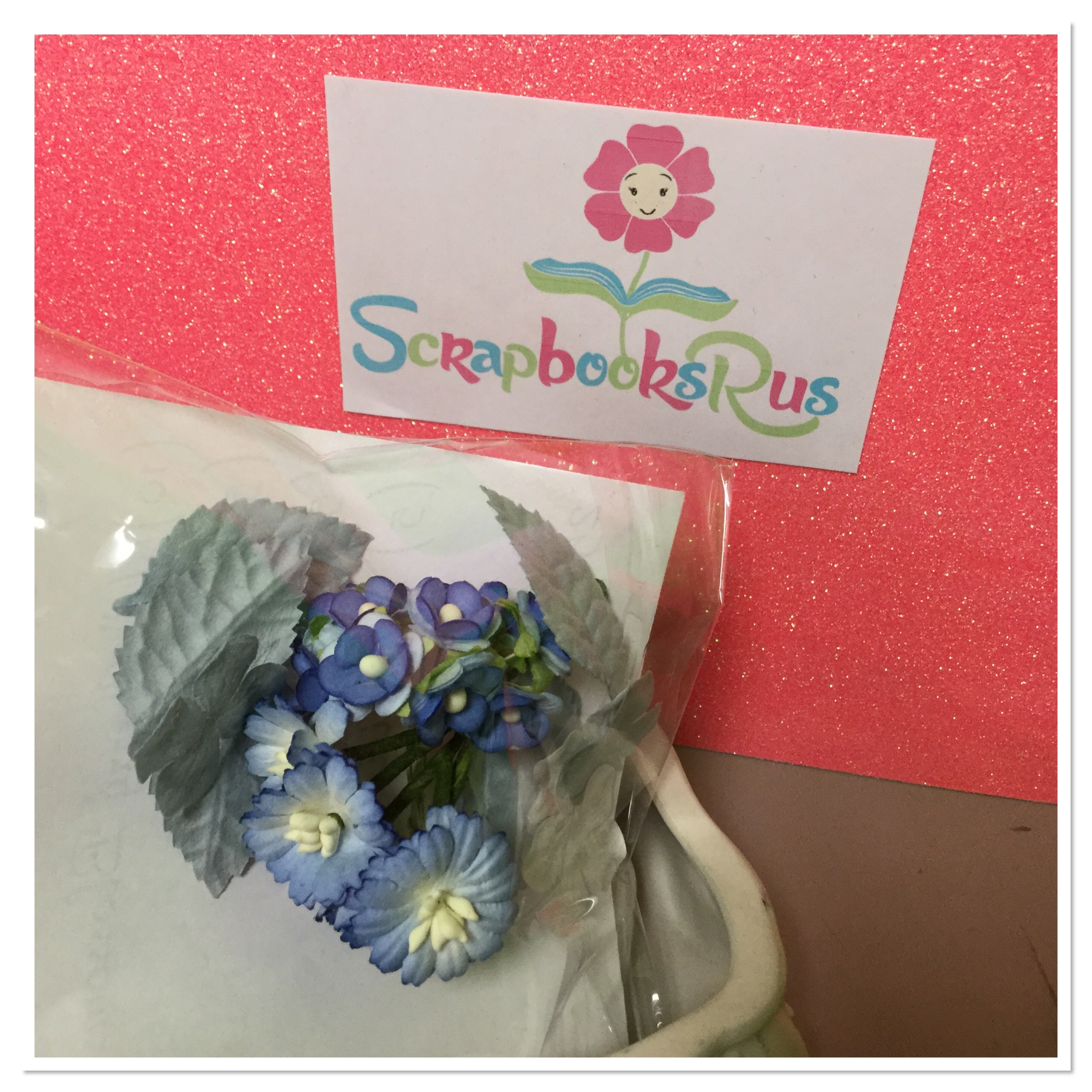 Cherry Blossoms Leaves Hydrangea Daisies 25pc Scrapbooksrus