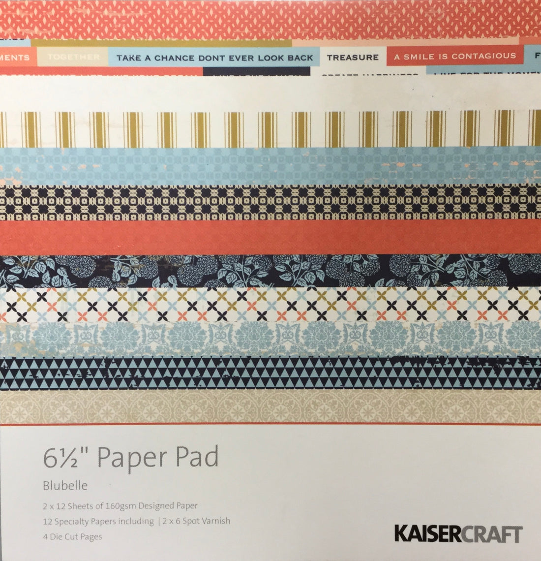 Kaisercraft 6.5" BLUBELLE Paper Pad for Cards & Minis Scrapbooksrus