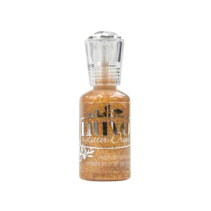 Nuvo Glitter Drops GOLDEN SUNSET 3D Enamel Dots Gloss 1oz Scrapbooksrus