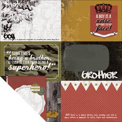 Kaisercraft ATTITUDE Double-Sided 12"X12" Cardstock Sheet - Scrapbook Kyandyland