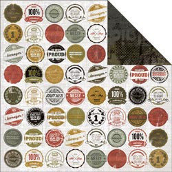 Kaisercraft ATTITUDE Double-Sided 12"X12" Cardstock Sheet - Scrapbook Kyandyland