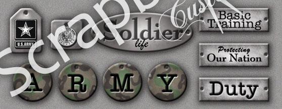 Scrapbook Customs ARMY Sticker Scrapbooksrus Las Vegas