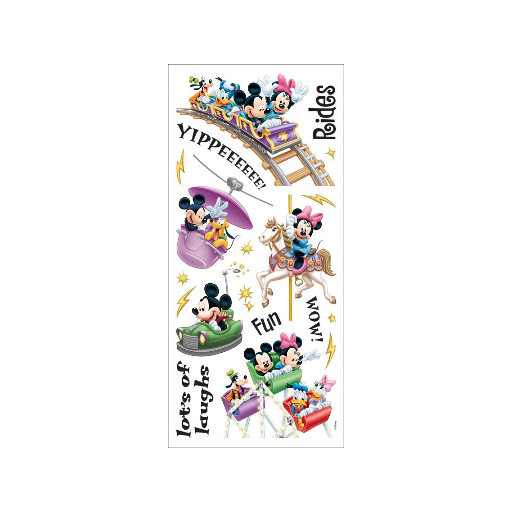 Disney Mickey AMUSEMENT PARK RIDE Stickers 20pc