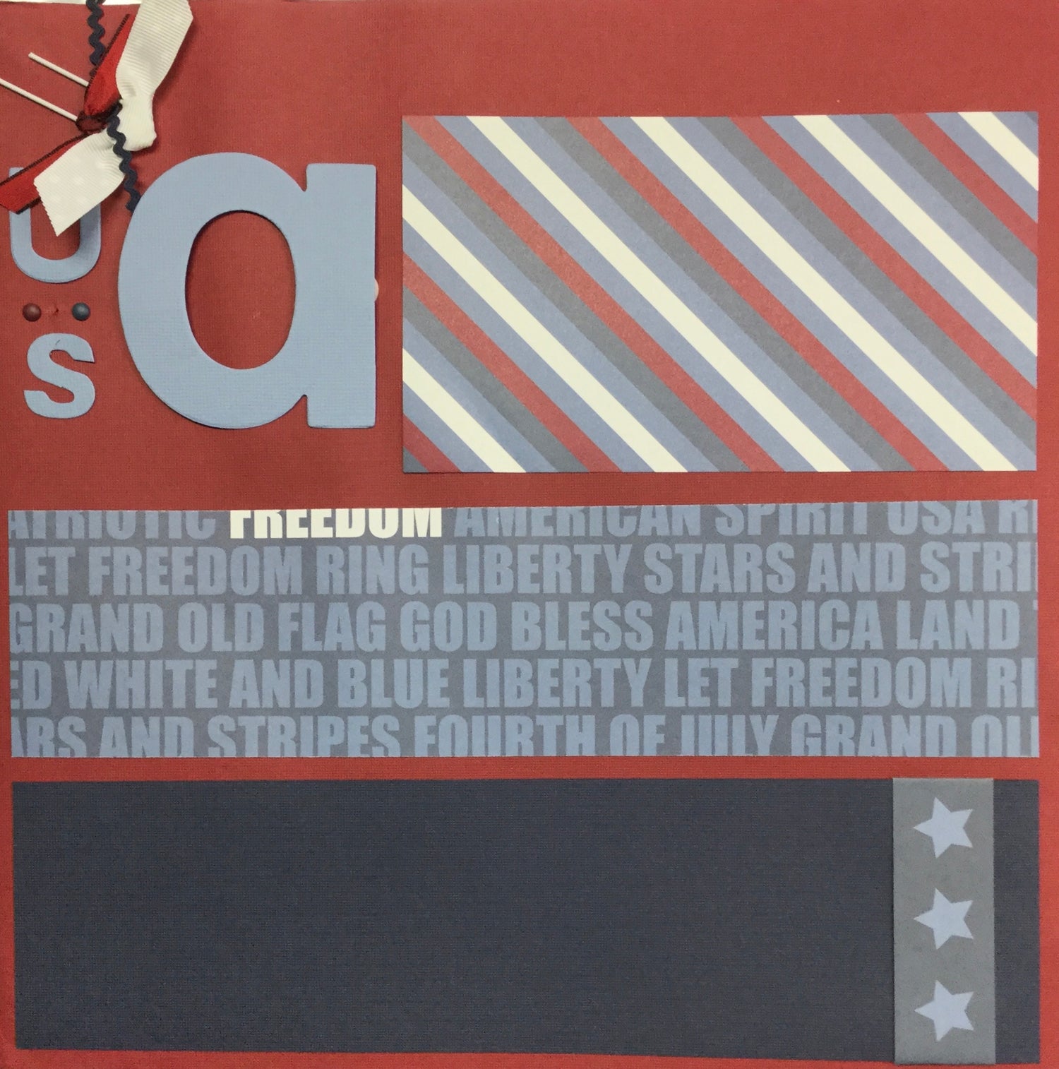 Premade Pages LET IT SNOW 12"X12" Scrapbook Page Scrapbooksrus