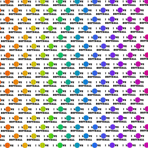 Neon Sports SOFTBALL KIT 12"X12" Scrapbook Paper 12 Sheets Scrapbooksrus