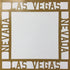 Page Frame LAS VEGAS NEVADA Brown 12"x12" Scrapbook Overlay Scrapbooksrus
