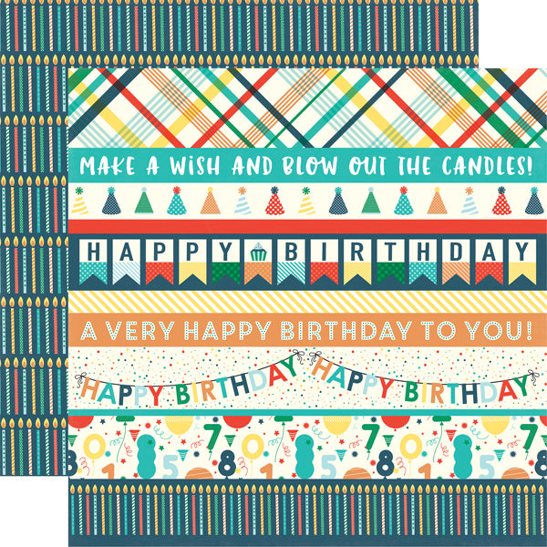 Echo Park HAPPY BIRTHDAY BOY 13pc 12”x12” Collection Kit Scrapbooksrus