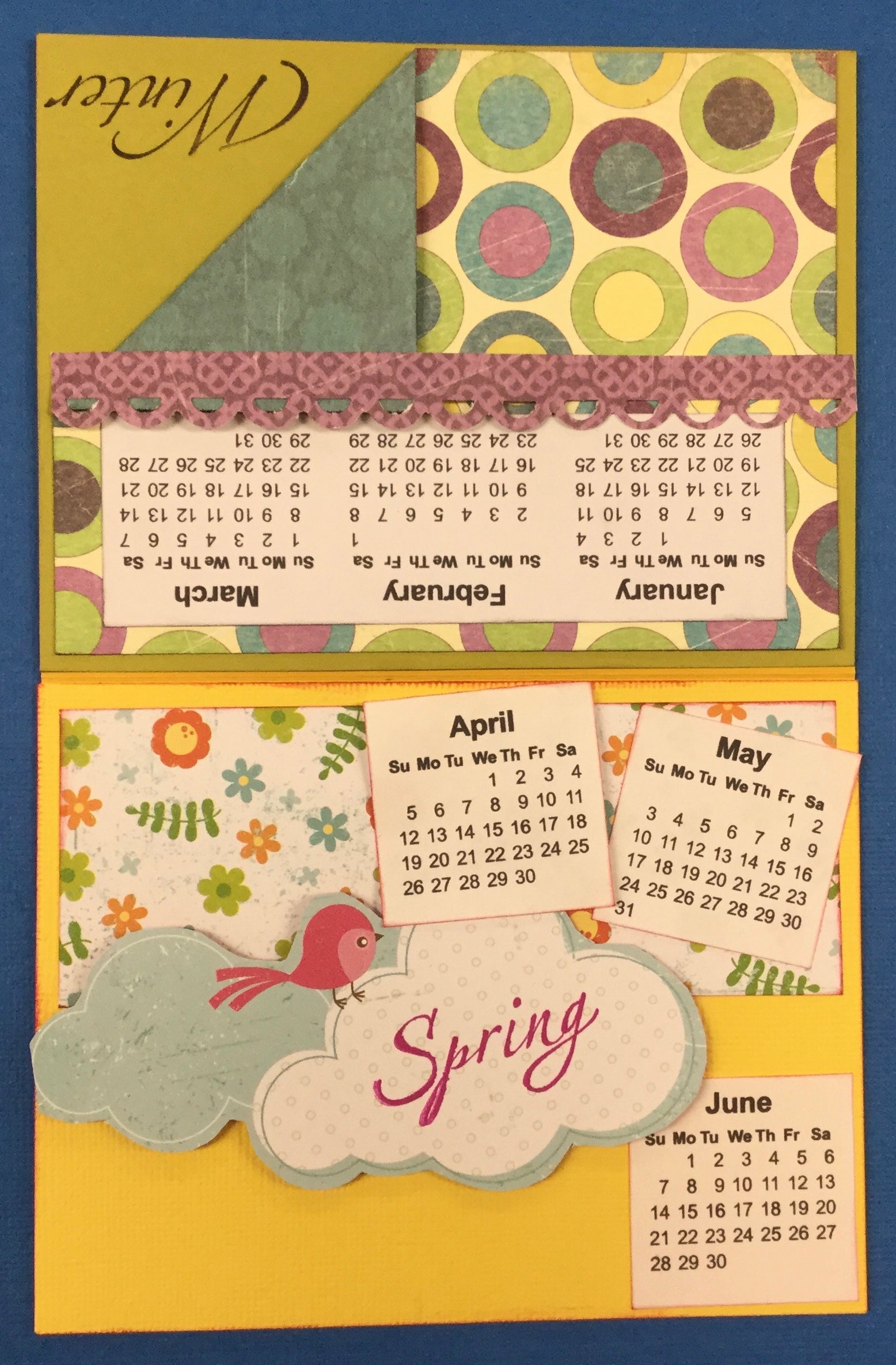 Handmade FLIP CALENDAR 2020-2021
