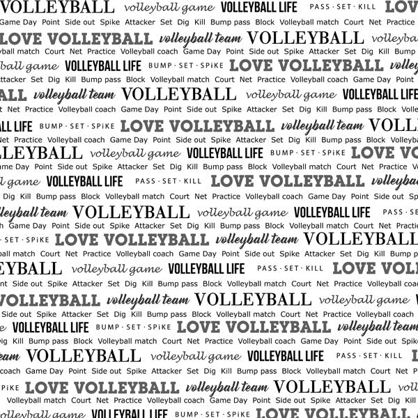 VOLLEYBALL PRIDE 2 12x12 Scrapbook Paper Scrapbooksrus
