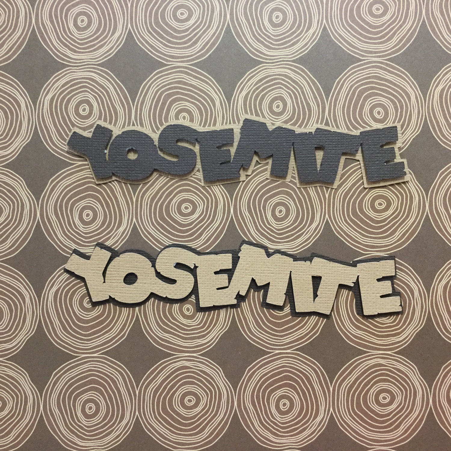 YOSEMITE Name National Park Scrapbook Die Cuts Scrapbooksrus