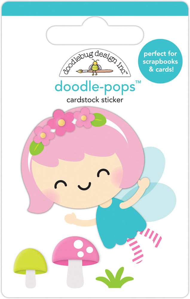 Doodlebug PIXIE Doodle-Pops 3D Stickers Scrapbooksrus