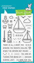 Lawn Fawn SMOOTH SAILING Clear Stamps 36 pc Scrapbooksrus