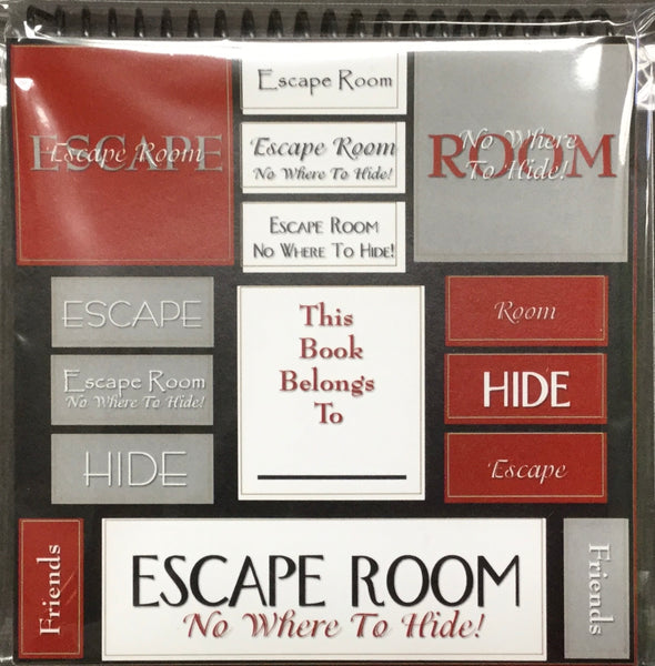 escape room adventure scrapbook page