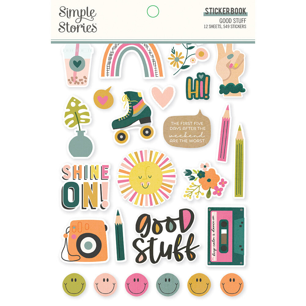 Simple Stories GOOD STUFF Sticker Book Scrapbooksrus