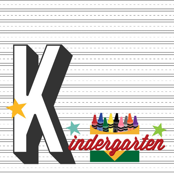 SCHOOL YEARS 12"X12" Paper Kît 14pc Scrapbook Customs