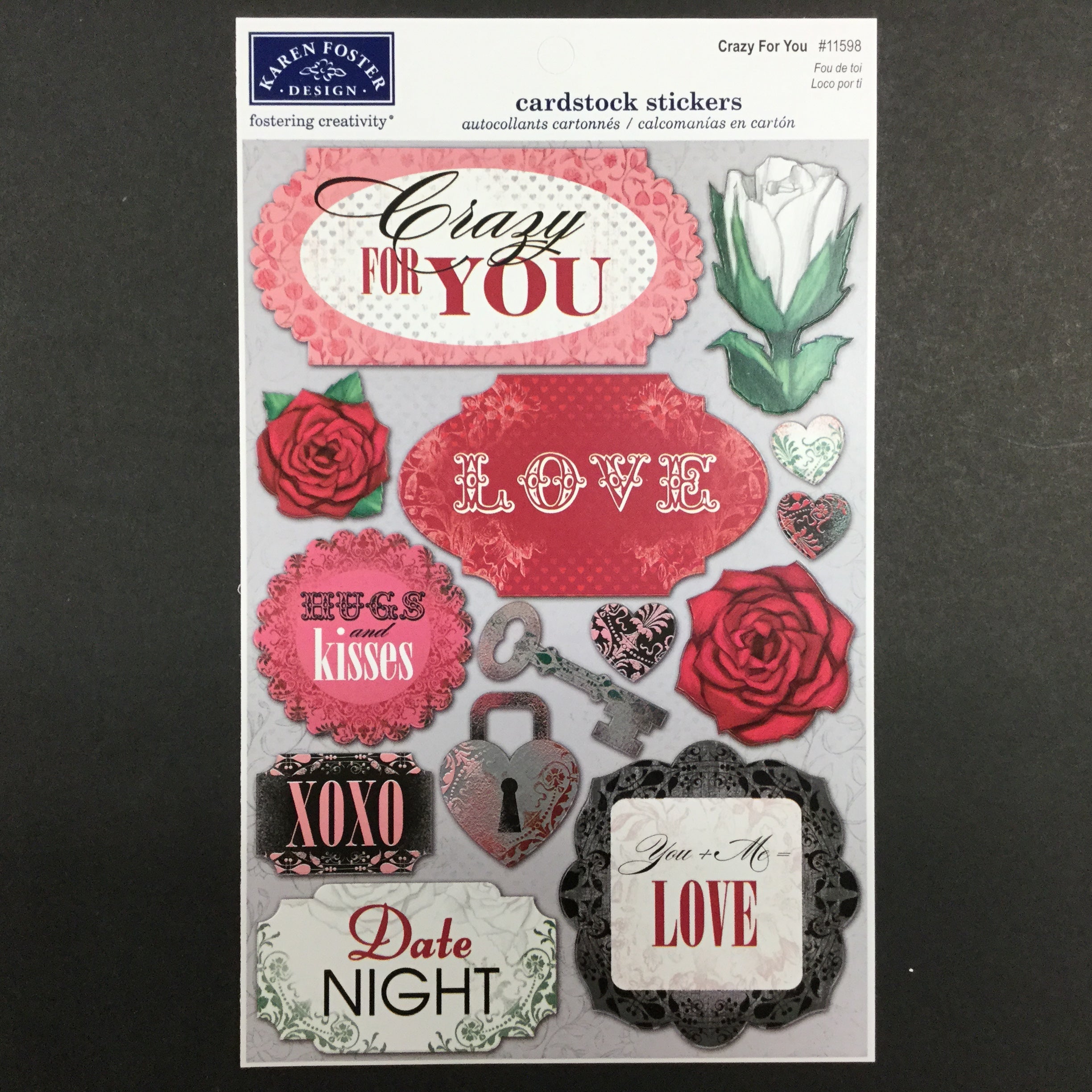 Karen Foster CRAZY FOR YOU 12"x12" Scrapbook Paper Kit Scrapbooksrus