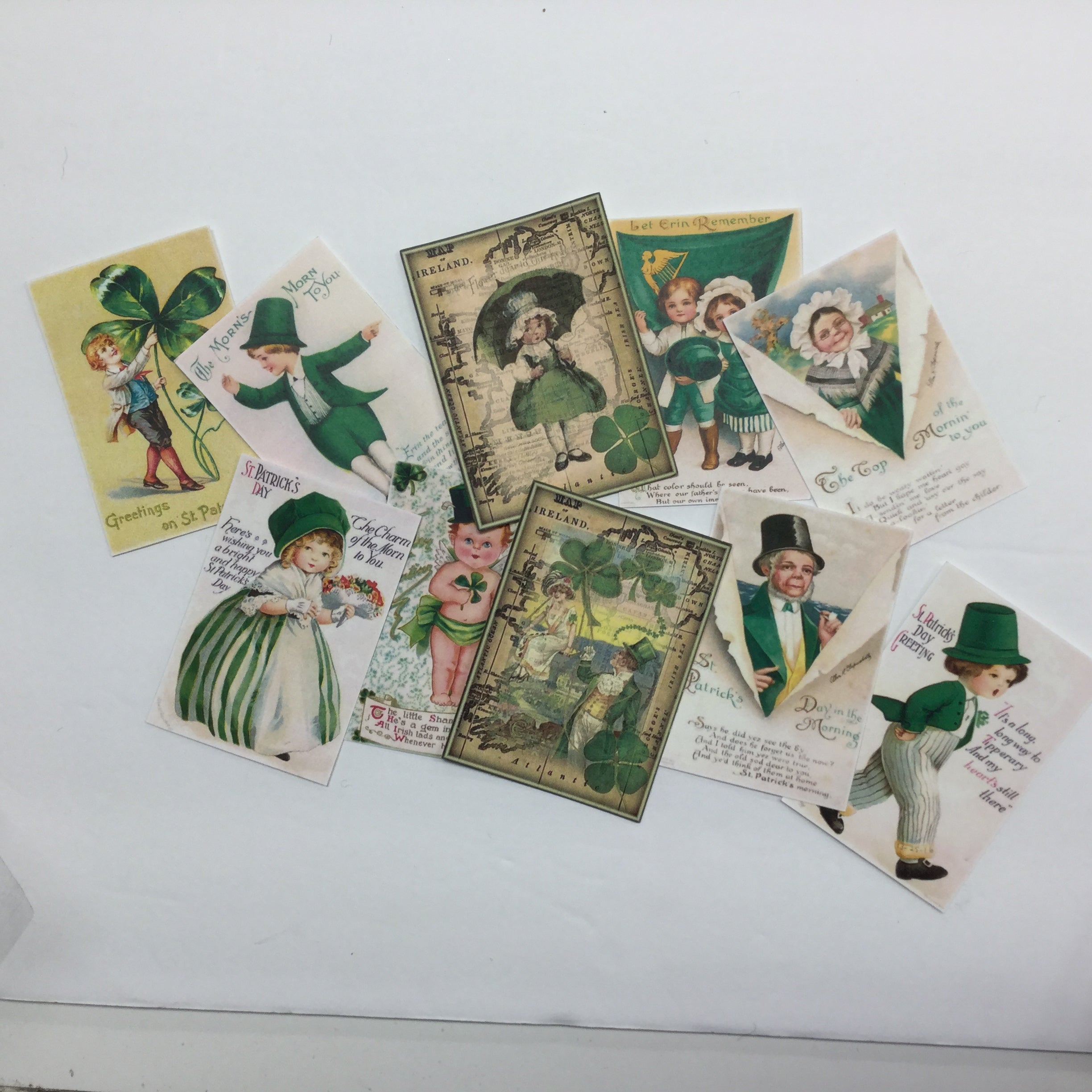 Tags & Ephemera 10pc ST. PATRICK&