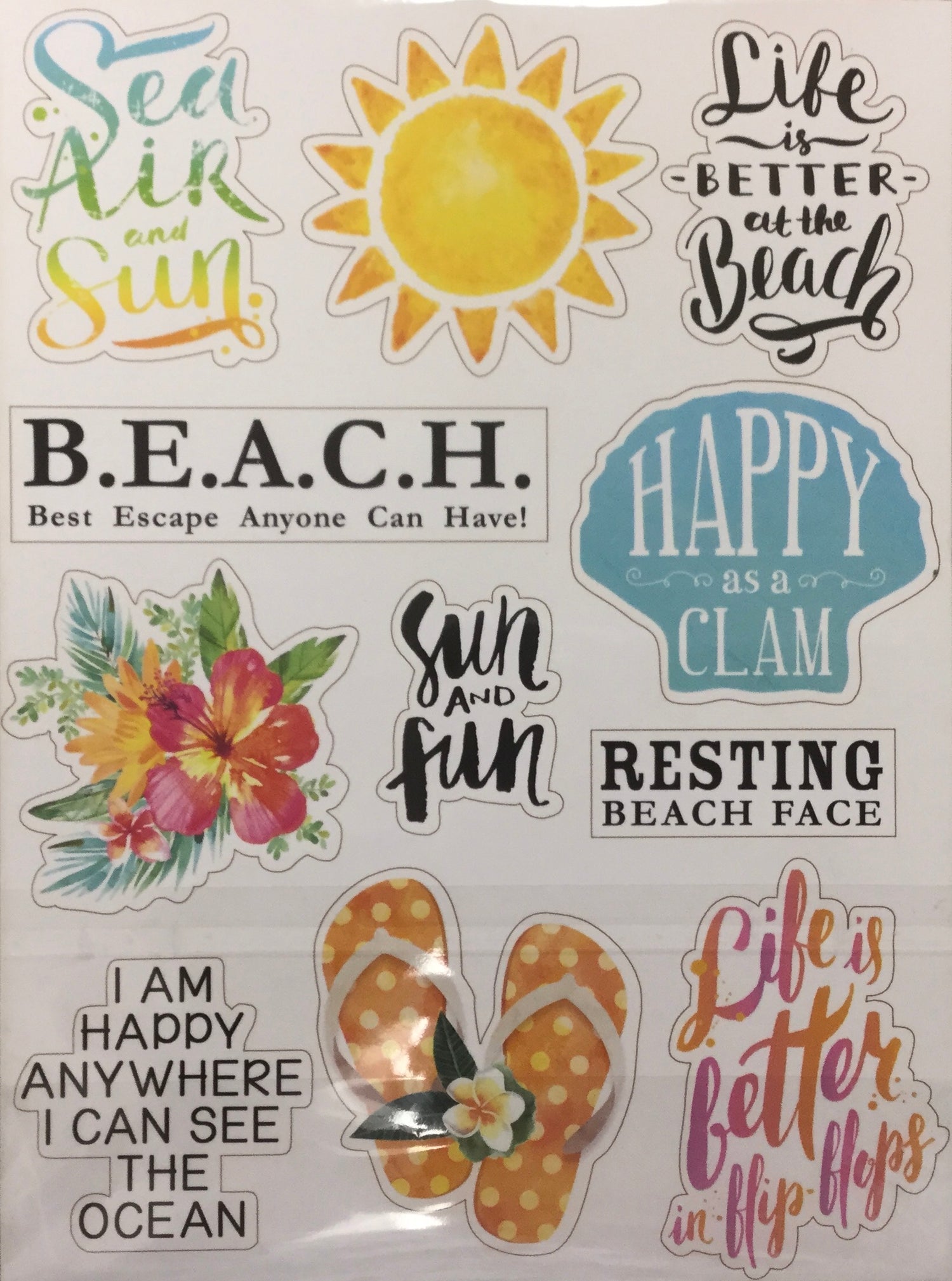 LAS VEGAS GETAWAY Stickers 18 pc Scrapbook Customs Scrapbooksrus