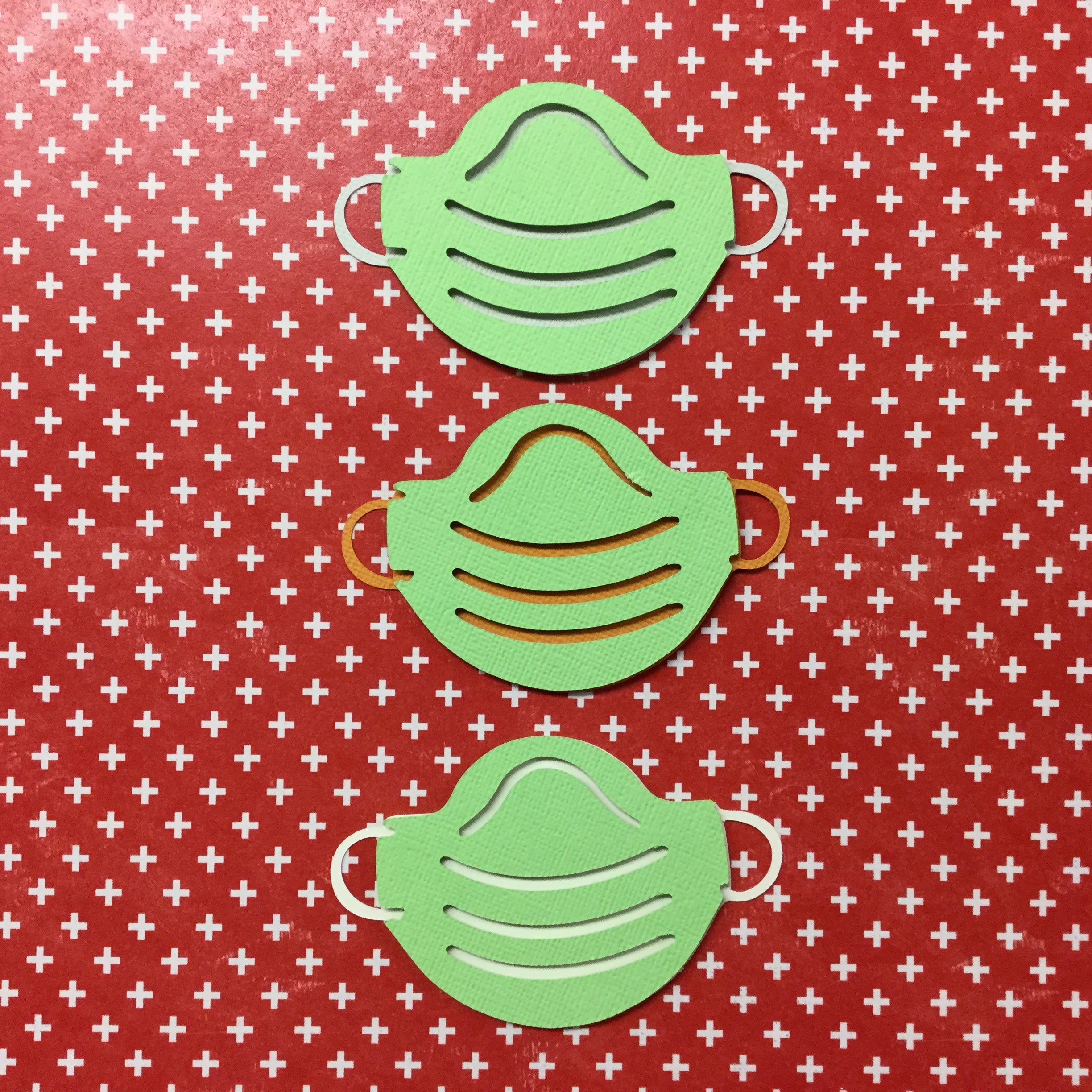 Corona FACE MASK Covid-19 Quarantine Scrapbook DieCuts Scrapbooksrus