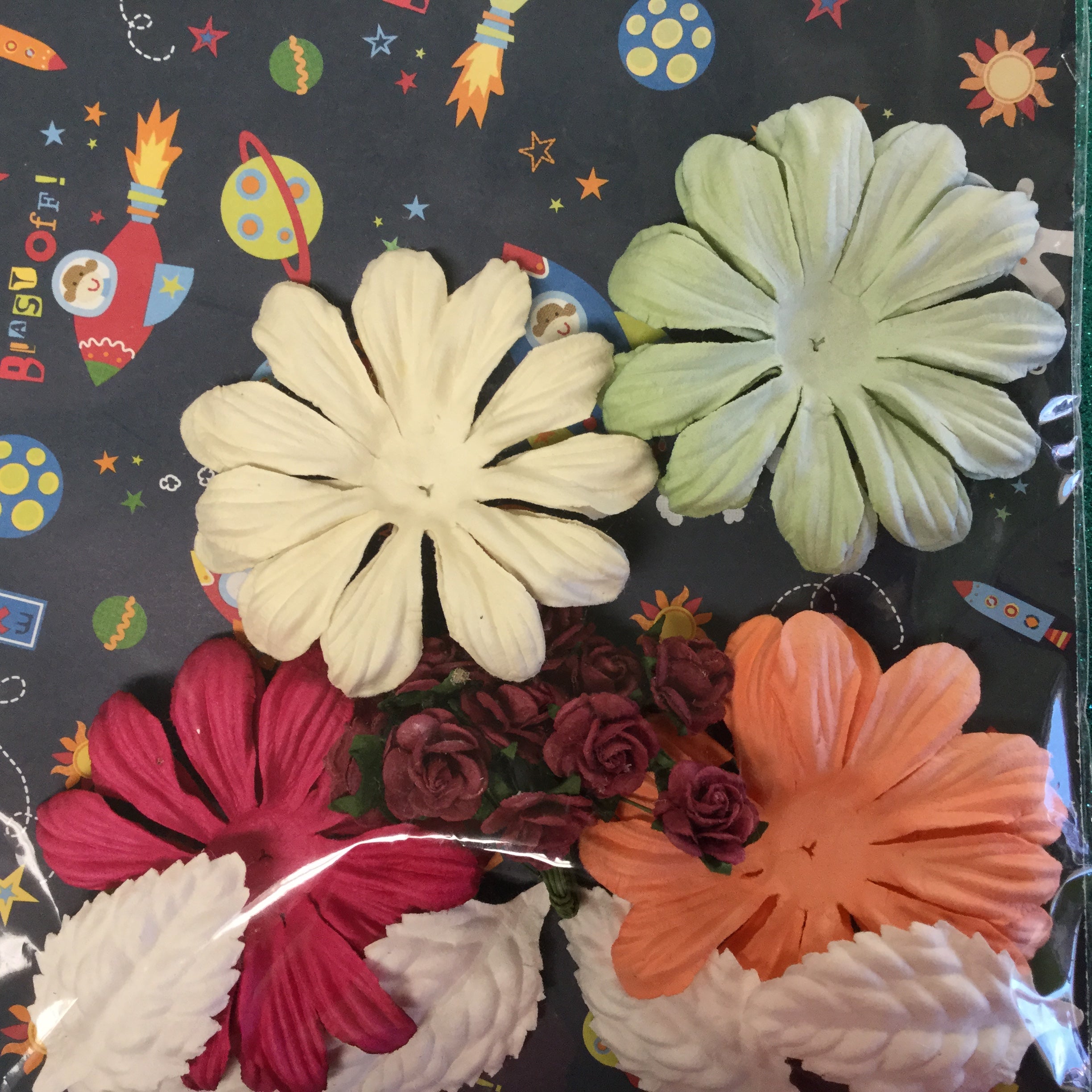 Flower Blooms Ephemera 24pc Set Scrapbooksrus