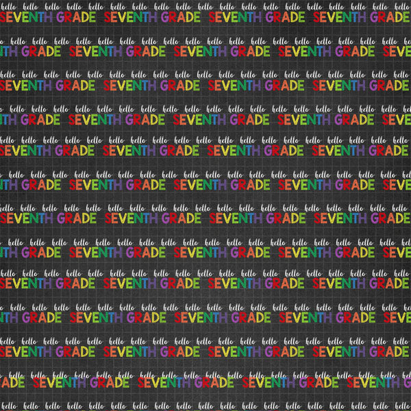 HELLO SCHOOL 12"X12" Paper Kît 14pc Scrapbook Customs Scrapbooksrus