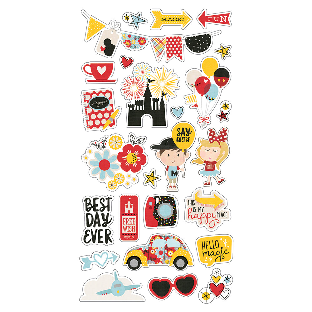 Simple Stories SAY CHEESE lV Chipboard Stickers 26 pc Scrapbooksrus