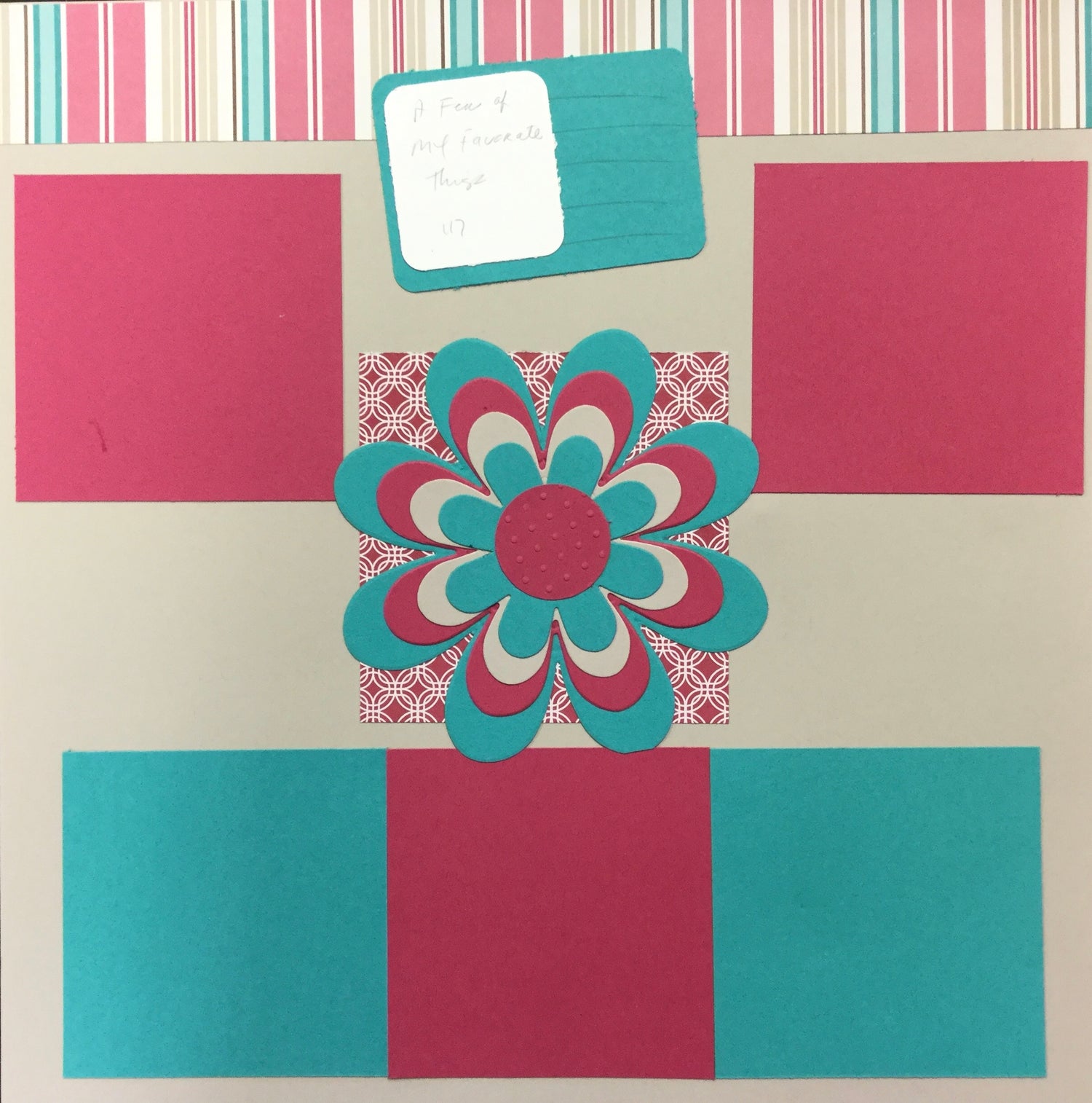 Premade Pages A FEW OF MY FAVORITE THINGS 12"X12" (2) Scrapbook Pages Scrapbooksrus