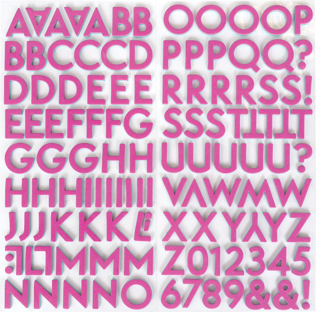 American Crafts Thickers FLIP FLOP Foam Letter Stickers Scrapbooksrus