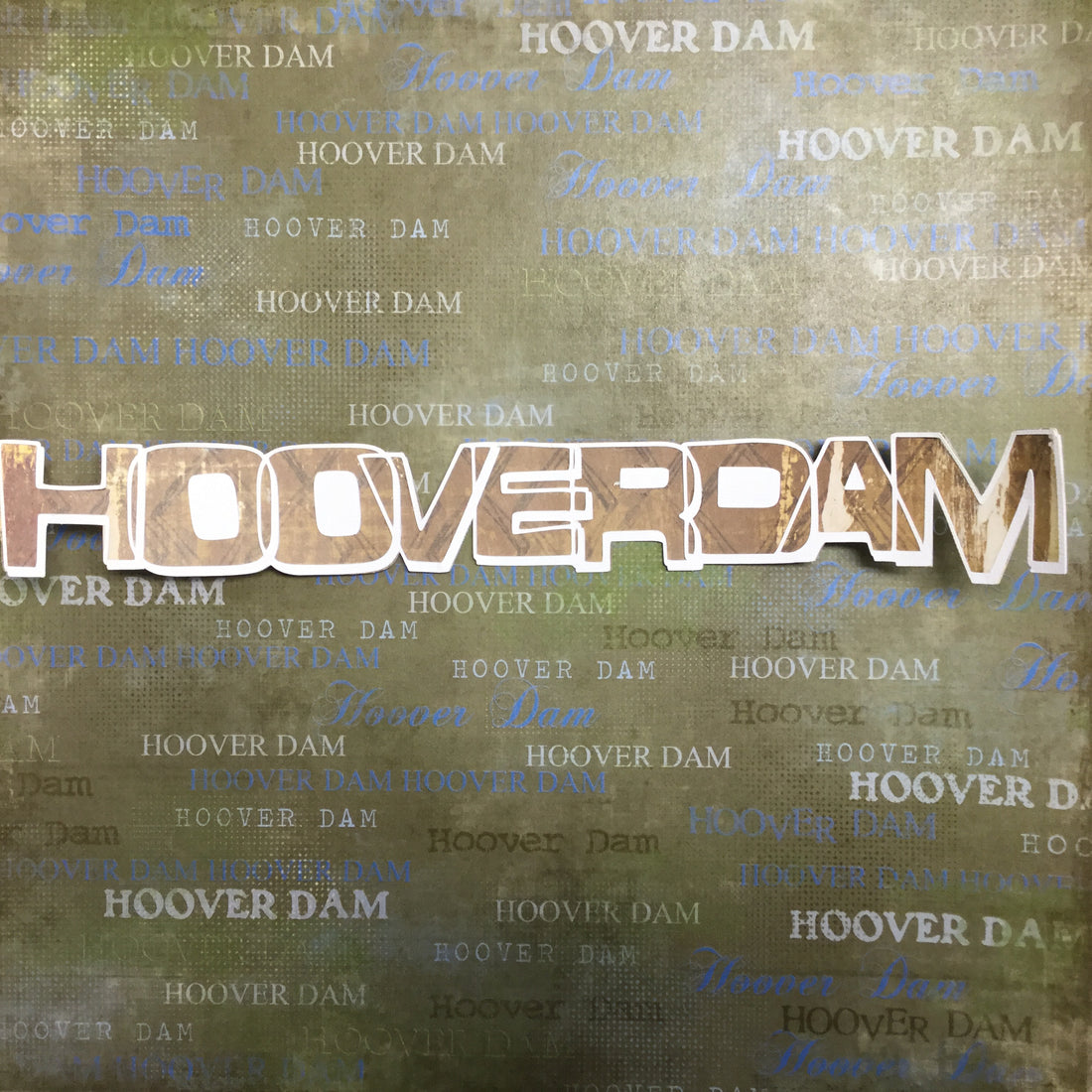 HOOVER DAM Laser Die Cuts Travel Title 2"X12" 1pc Scrapbooksrus